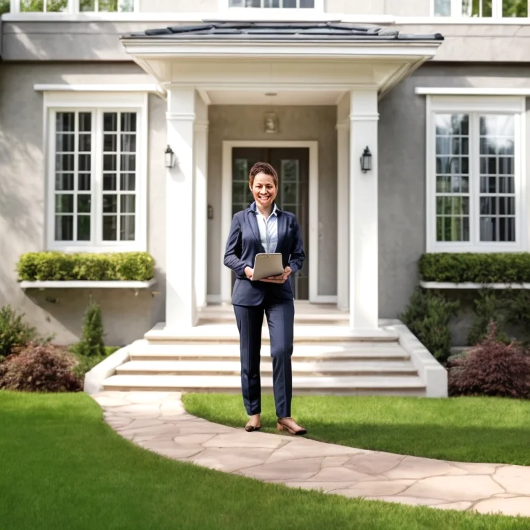 Professioneller Immobilienberater am Telefon